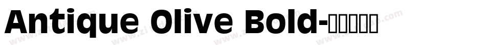 Antique Olive Bold字体转换